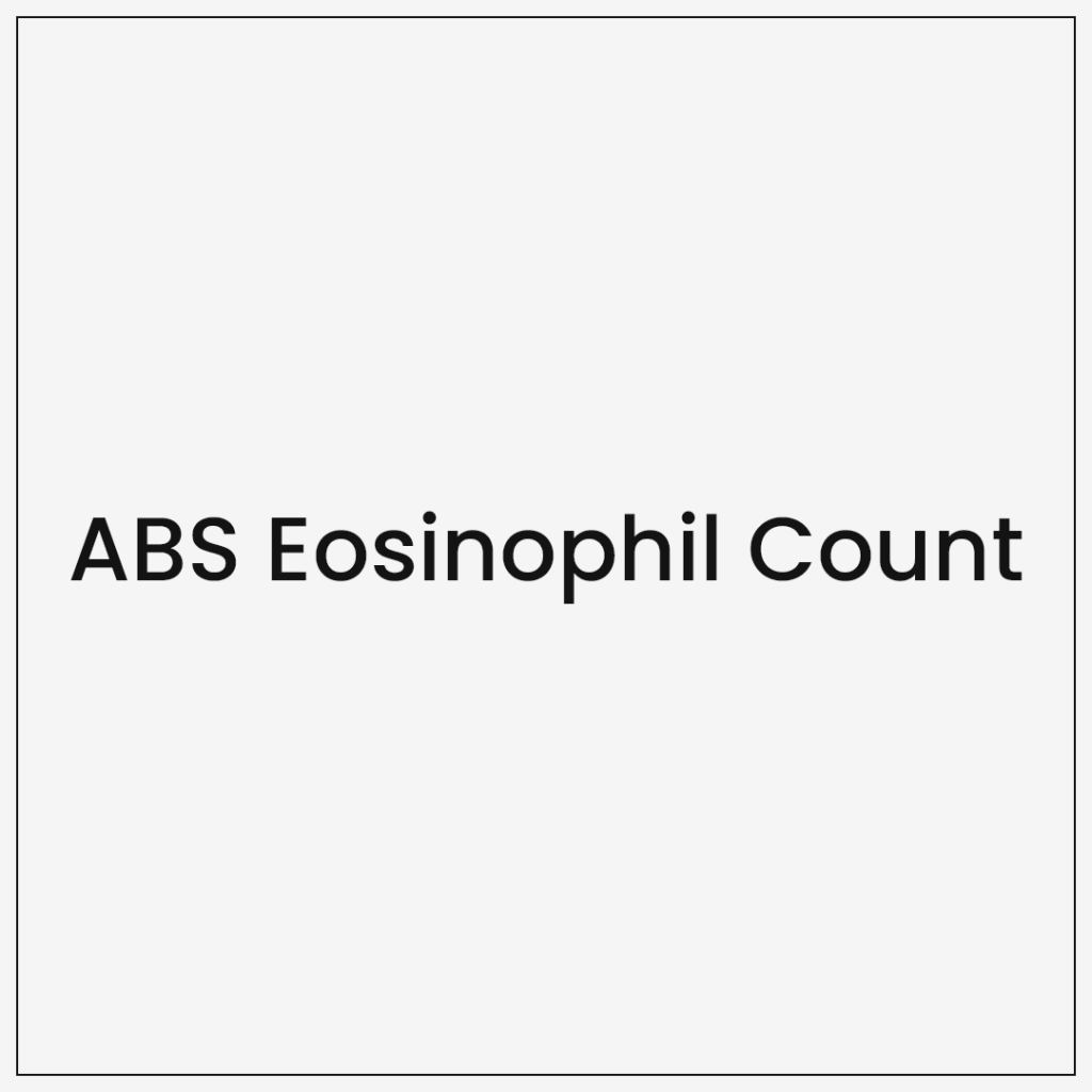 ABS Eosinophil Count Gooddays Healthcare