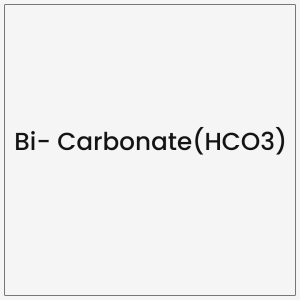 Bi- Carbonate(HCO3)