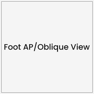 Foot AP/Oblique View